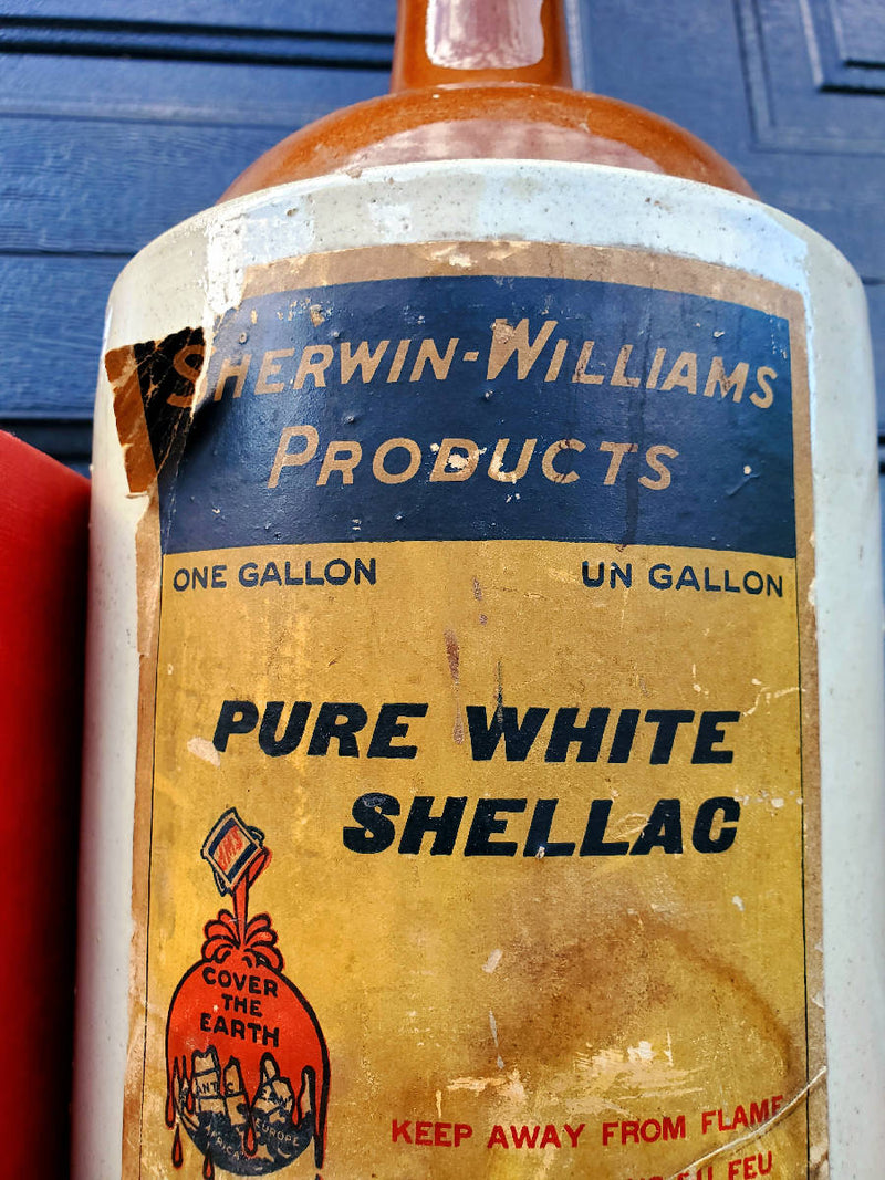 Early Vintage Sherwin Williams Products Crock Jug