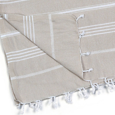 Pure Series: Sustainable Handmade Turkish Towel Beige
