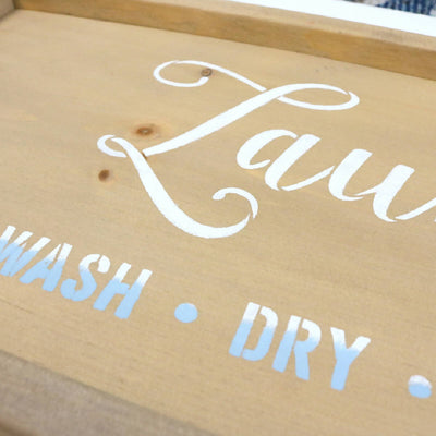 Handmade Wood Laundry Room Sign