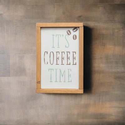 "It's Coffee Time" Handmade Wooden Sign - Handmade Home Co.