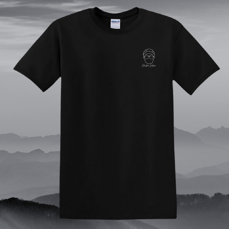 Black T-shirt with "Who Do You Feel Like" inspired design