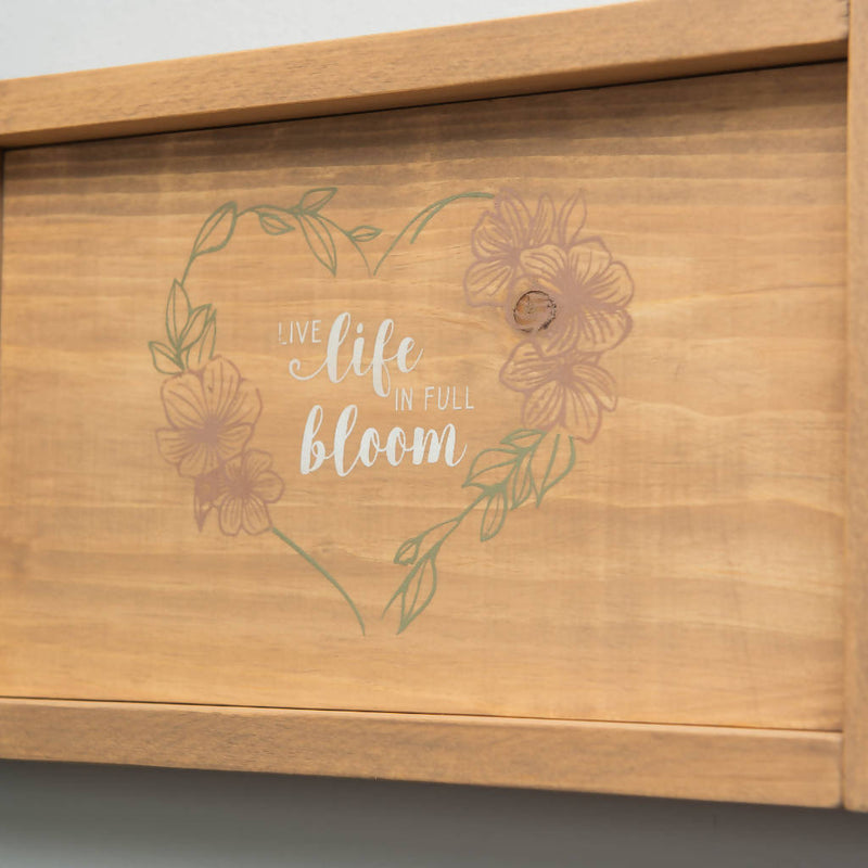 Live Life Bloom Wooden Sign - Handmade Home Co.